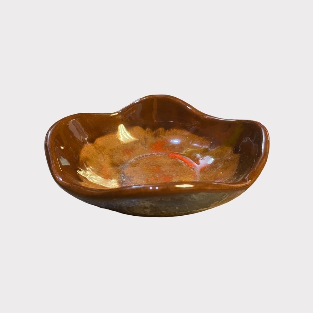 Vintage | Brown Ceramic Bowl (SC)